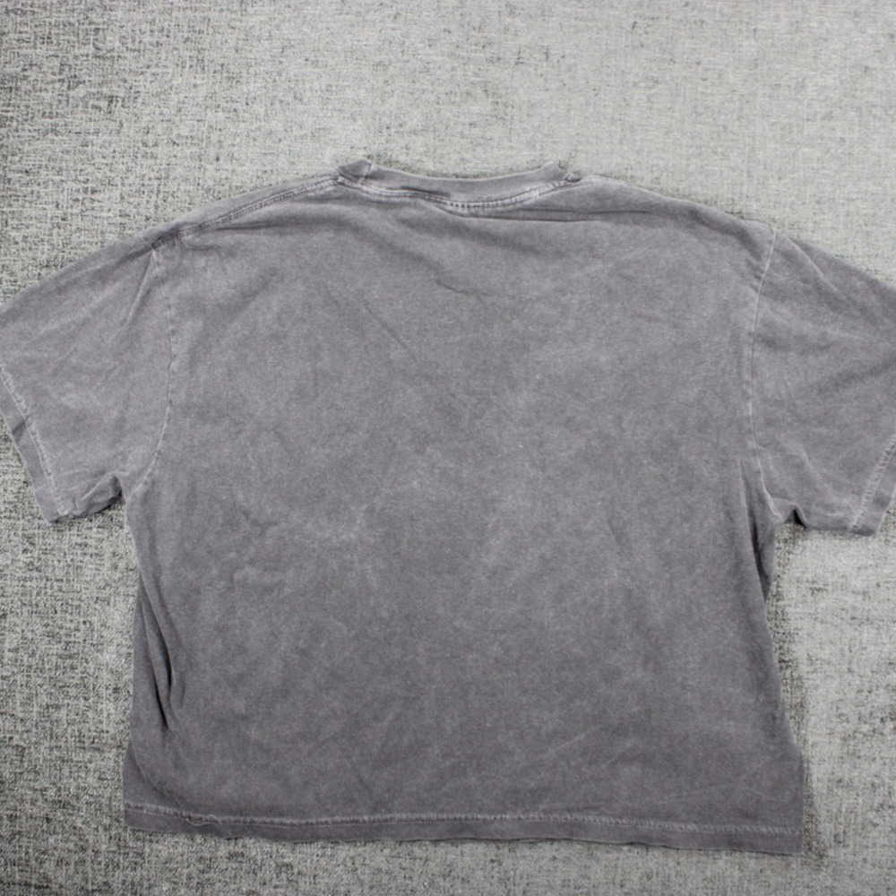 Goose Band Tee Luna Moth Graphic Mineral Wash Charcoal Grey T-Shirt Large - Picture 5 of 9